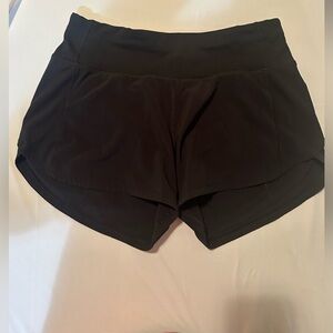 Lululemon Speed Up shorts size 4 Black